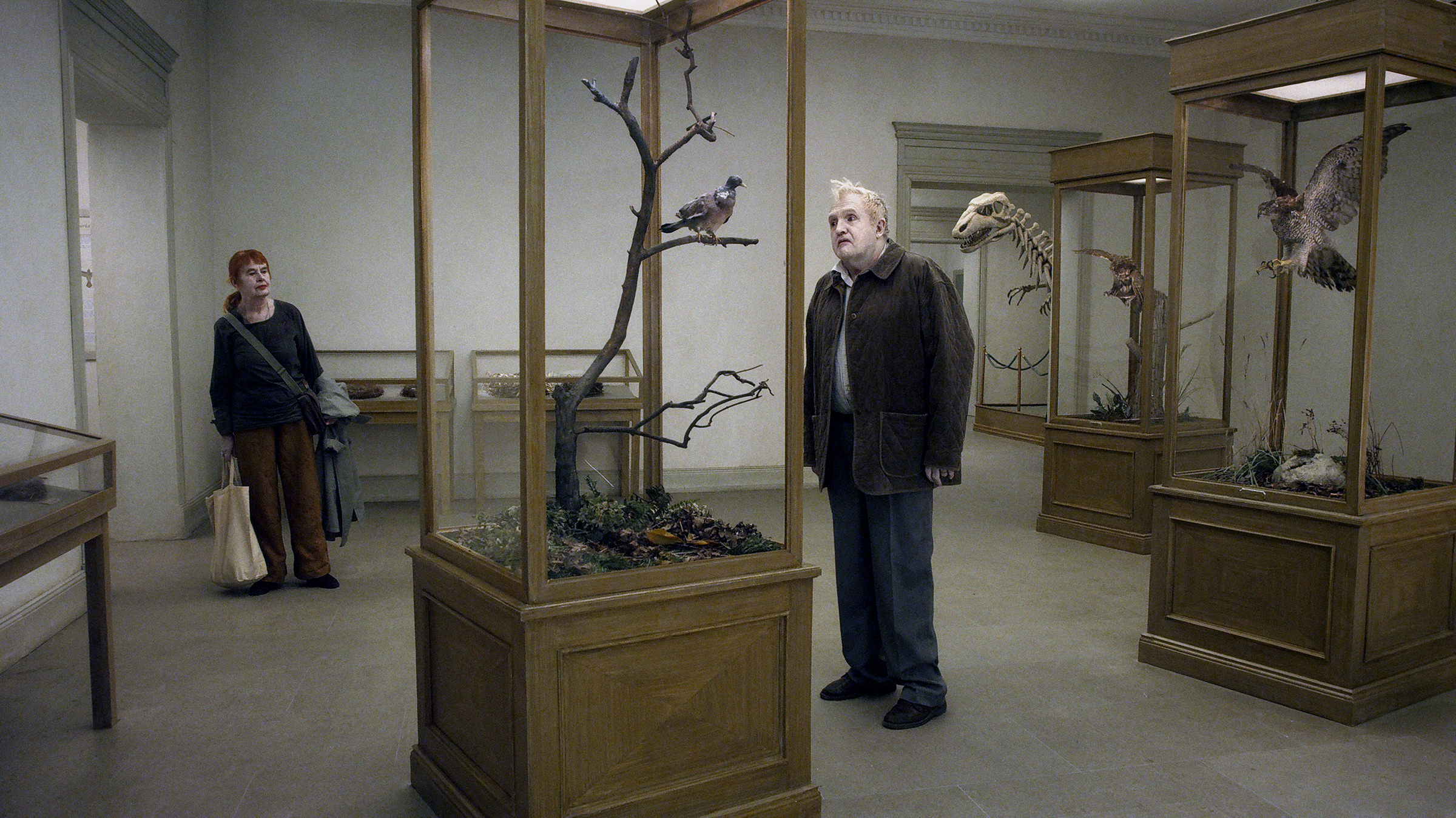 Movie poster of A Pigeon Sat on a Branch Reflecting on Existence
